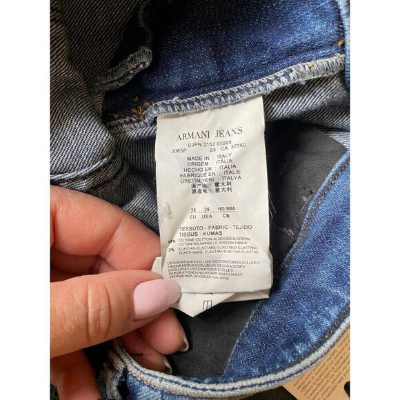 Armani Jeans BNWT Women skinny fit jeans sz 26 - Picture 10 of 10